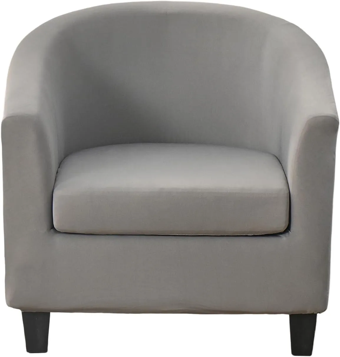 Club Chair Slipcover 2 Piece Printed Tub Chair Slipcover Soft Stretch Printed Round Barrel Chair Covers Armchair Covers Furniture Protector for Living Room Hotel Counter Cafe (Color 08)