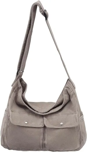 Collsants Messenger Bag Hobo Crossbody Bags for Women Canvas Bag Crossbody Tote Bag Shoulder Bag