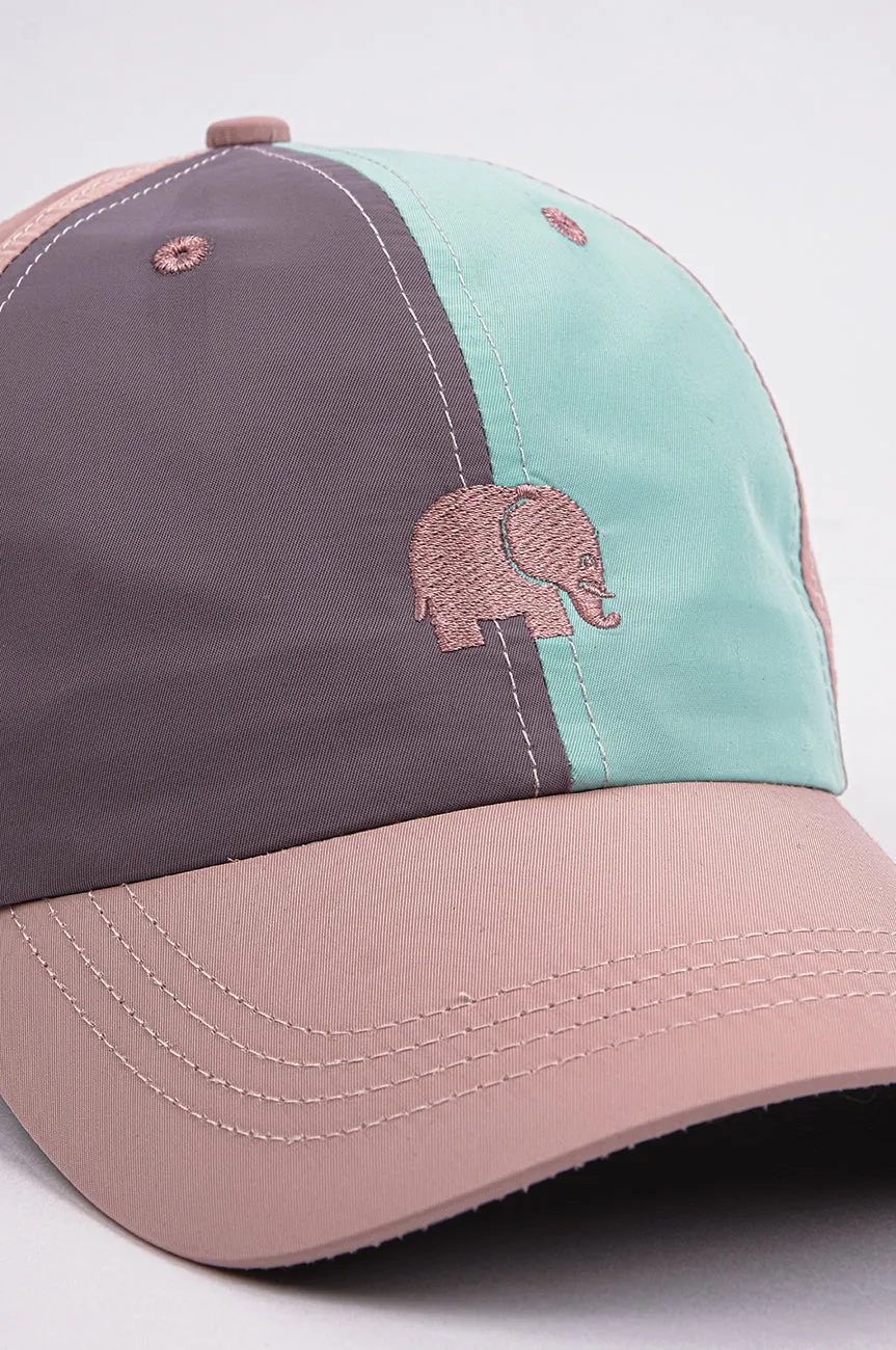 Color Block Lightweight Dad Cap Mint Green