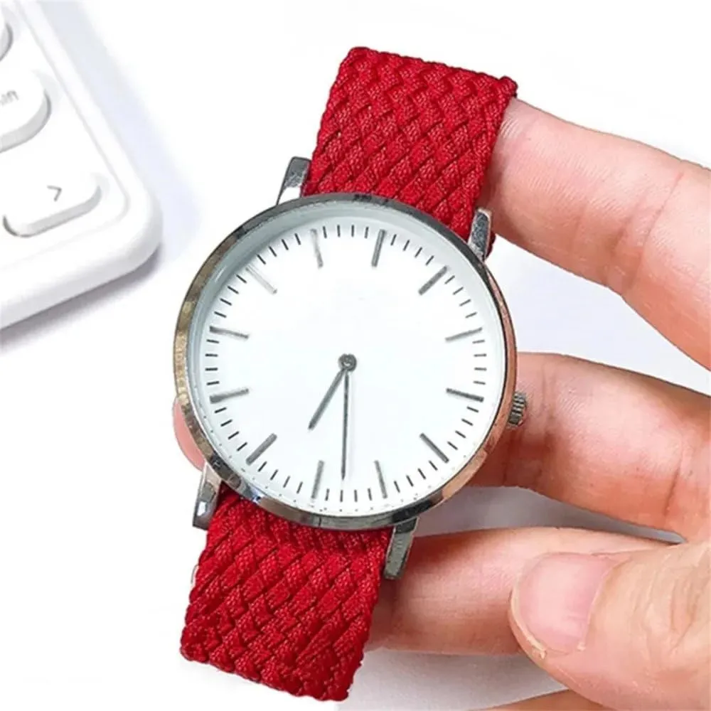 Colorful woven watch strap one long canvas nylon watch strap 16mm 18mm 20mm 22mm mesh strap for men and women