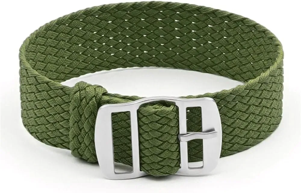 Colorful woven watch strap one long canvas nylon watch strap 16mm 18mm 20mm 22mm mesh strap for men and women