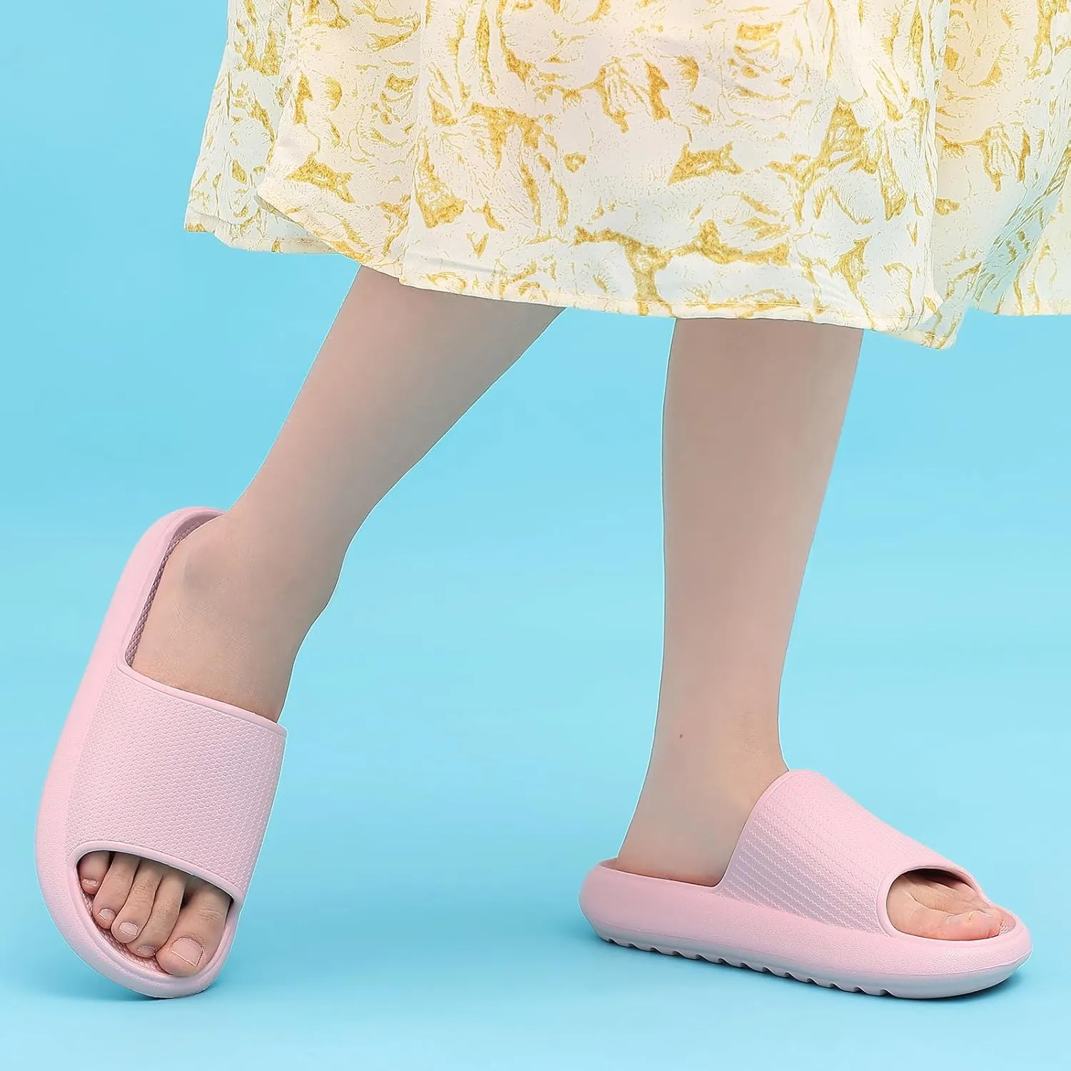 Comwarm Cloud Slide Sandals for Women Men Ultra Comfort Recovery Pillow Slippers Soft Summer Beach Shoes with Low Arch Support
