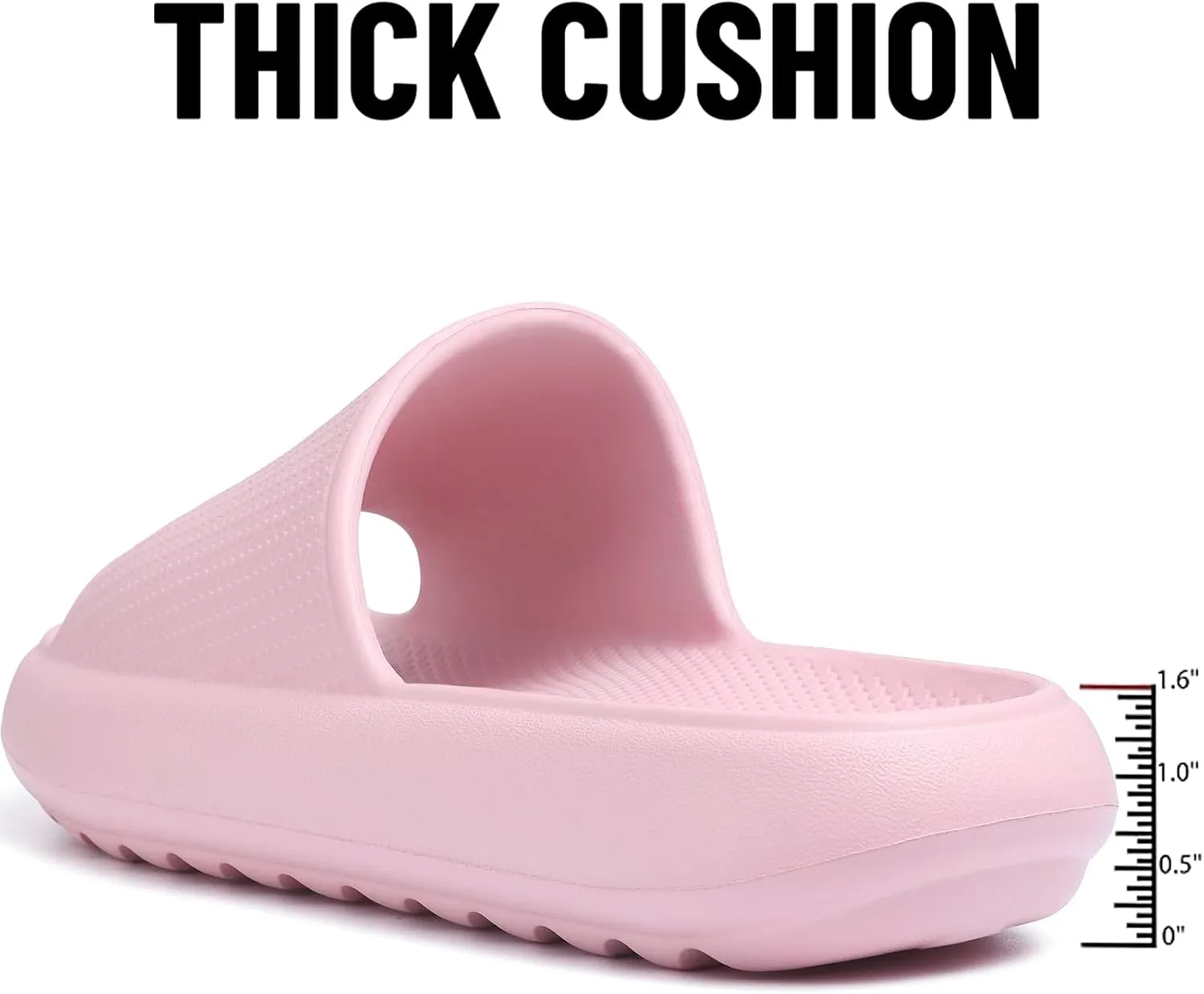 Comwarm Cloud Slide Sandals for Women Men Ultra Comfort Recovery Pillow Slippers Soft Summer Beach Shoes with Low Arch Support