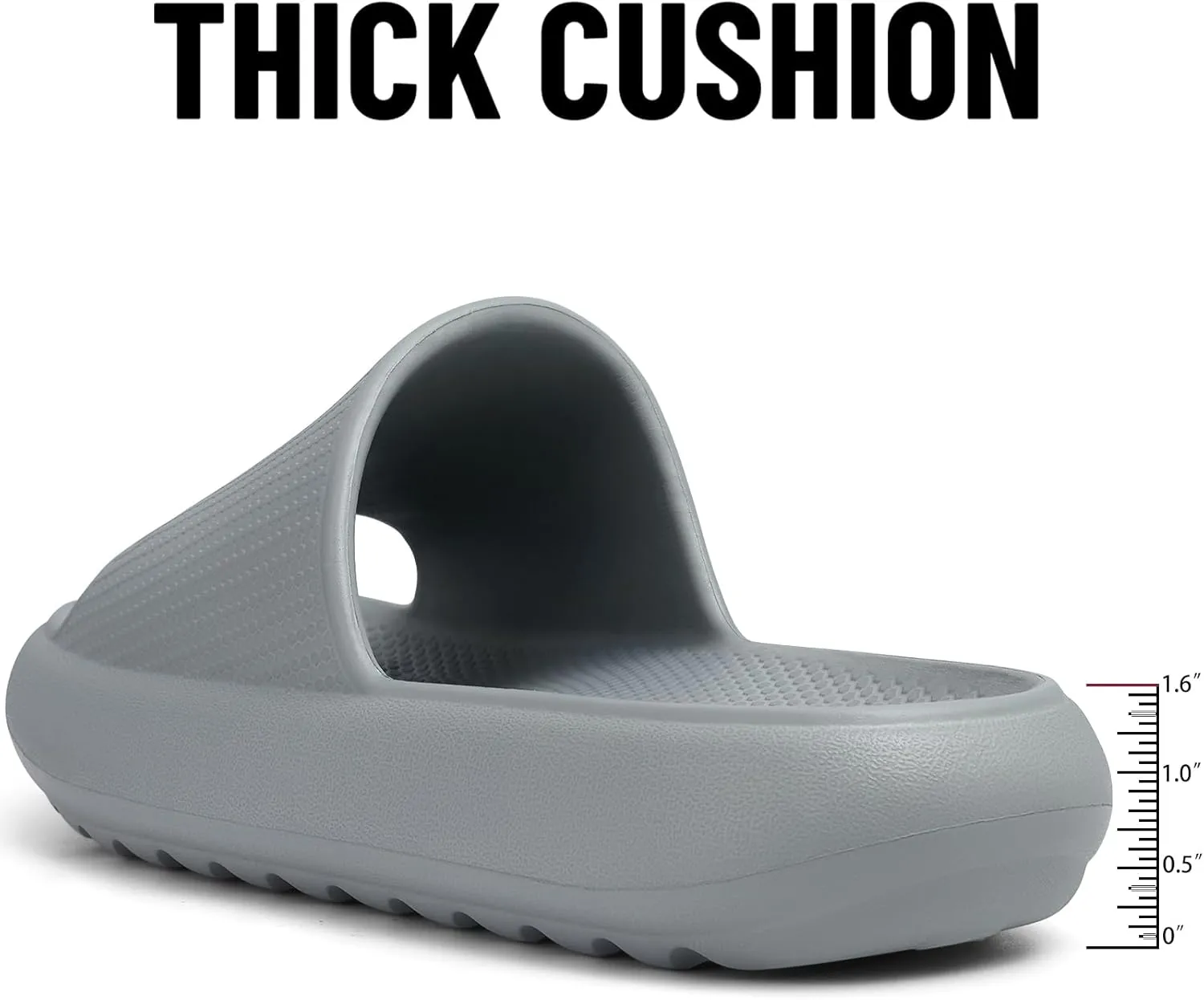 Comwarm Cloud Slide Sandals for Women Men Ultra Comfort Recovery Pillow Slippers Soft Summer Beach Shoes with Low Arch Support