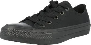 Converse Mens Chuck Taylor All Star II Black Mono Sneaker - 4 Men - 6 Women
