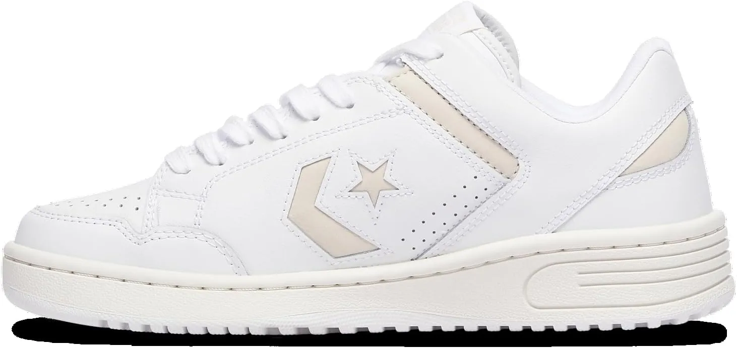Converse Weapon Leather Unisex Low Top Sneaker (A11573C, in A Nutshell Brown/White)