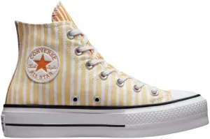 Converse Womens Chuck Taylor All Star Lift Sneakers Bright Cyber Mango Light Curry Size 6