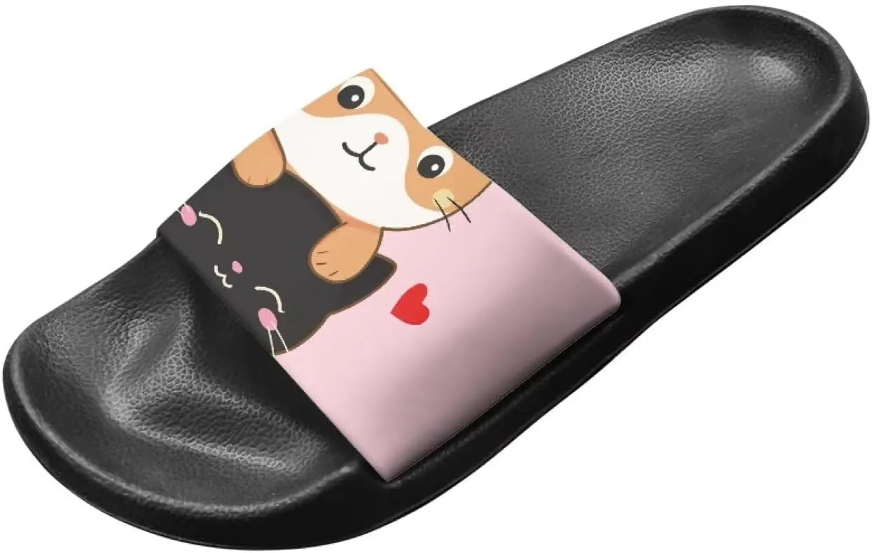 Couple Pattern Slide Sandals for Women Men Ultra Comfort Recovery Pillow Slippers Soft Summer Beach Shoes