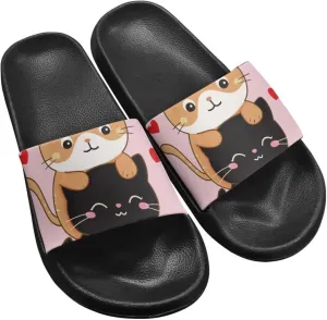 Couple Pattern Slide Sandals for Women Men Ultra Comfort Recovery Pillow Slippers Soft Summer Beach Shoes