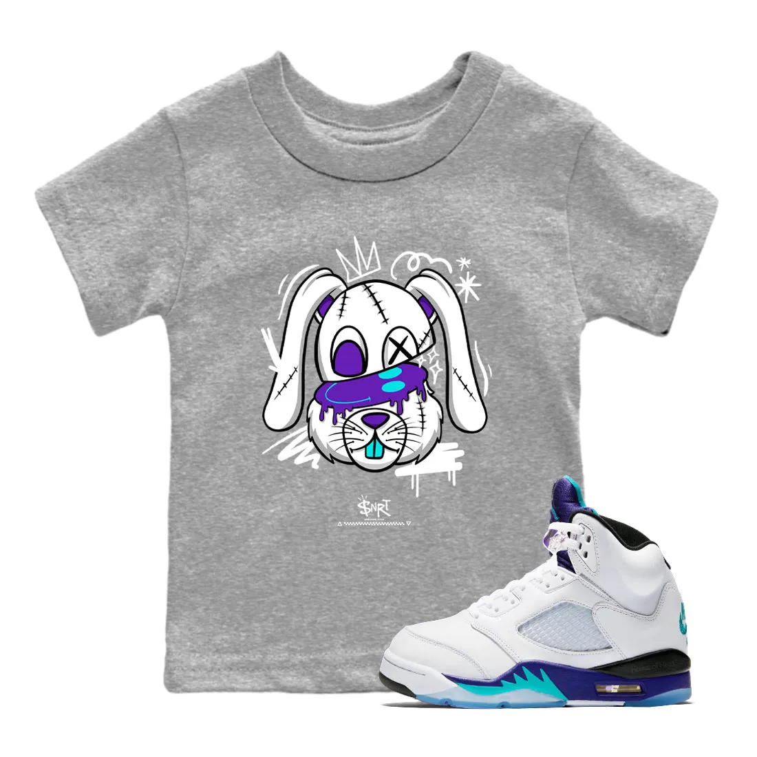 Crazy - 5 All-in-one collection Bunny Worldwide availability Kids SNRT Air Sneaker Tees Grape Jordan
