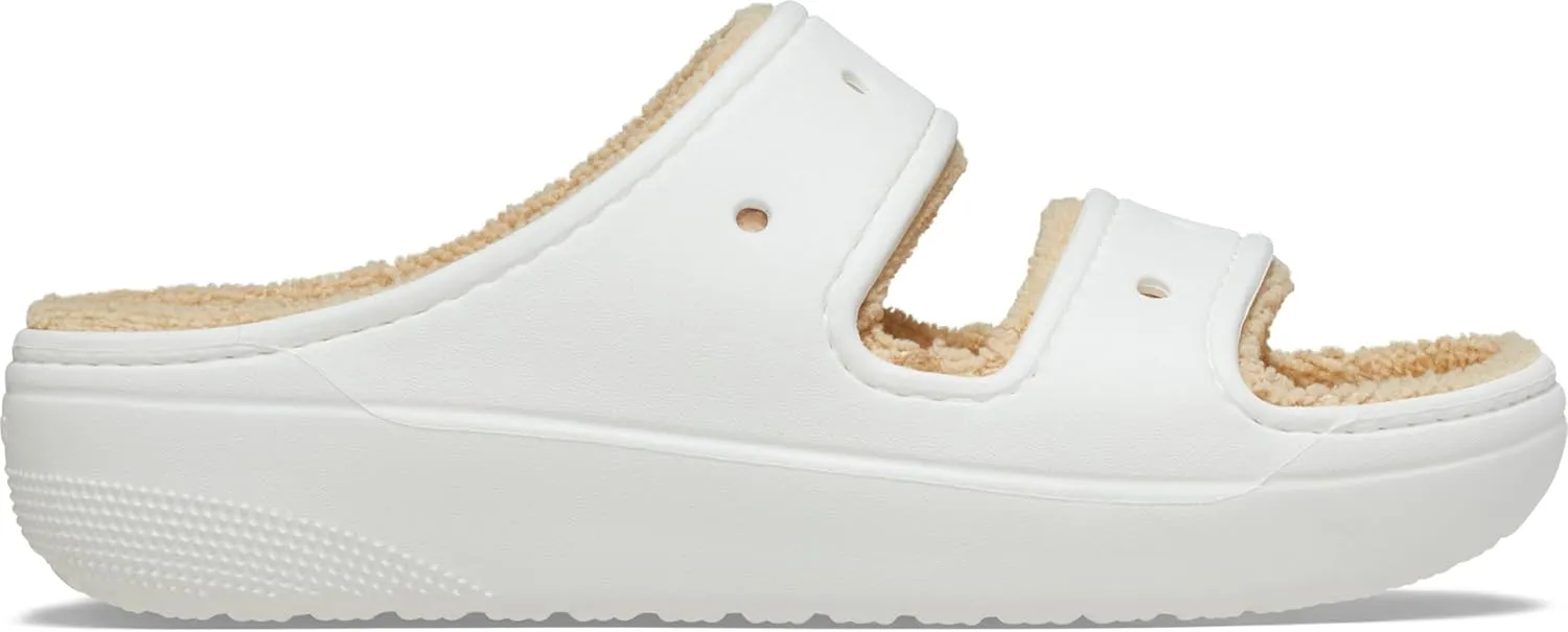 Crocs Unisex-Adult Classic Cozzzy Towel Sandals | Fuzzy Slippers Slide