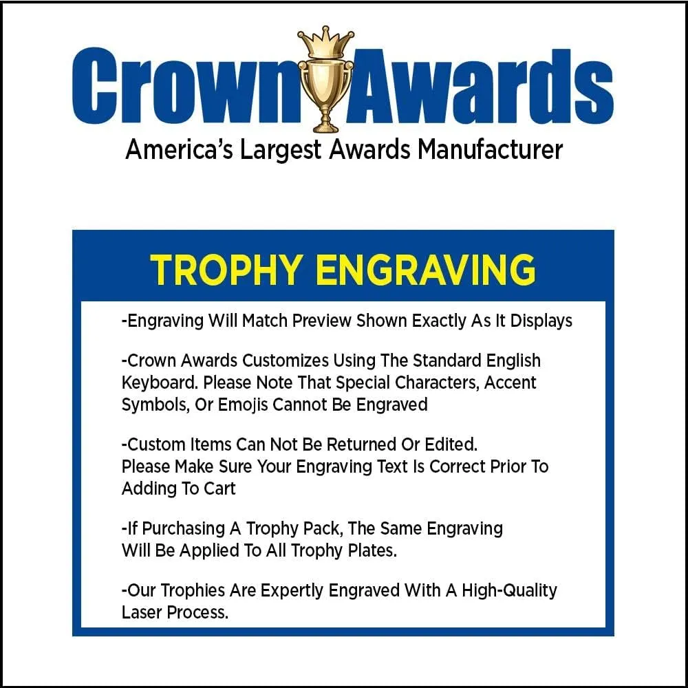 Crown Awards Ballet Trophies with Custom Engraving, 7.25" Personalized Girls Ballet Dancing Trophy On Deluxe Round Base Prime