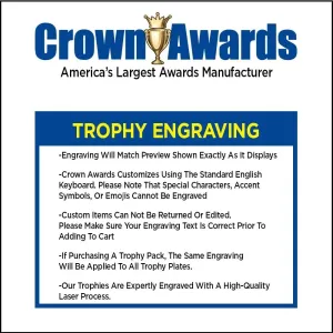 Crown Awards Ballet Trophies with Custom Engraving, 7.25" Personalized Girls Ballet Dancing Trophy On Deluxe Round Base Prime