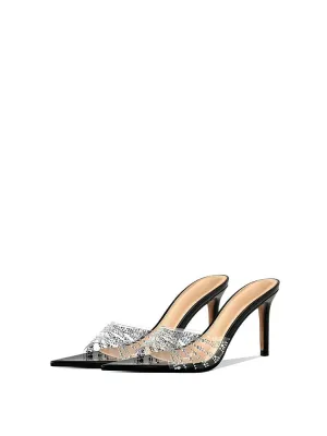 Crystal Whisper PVC Heels
