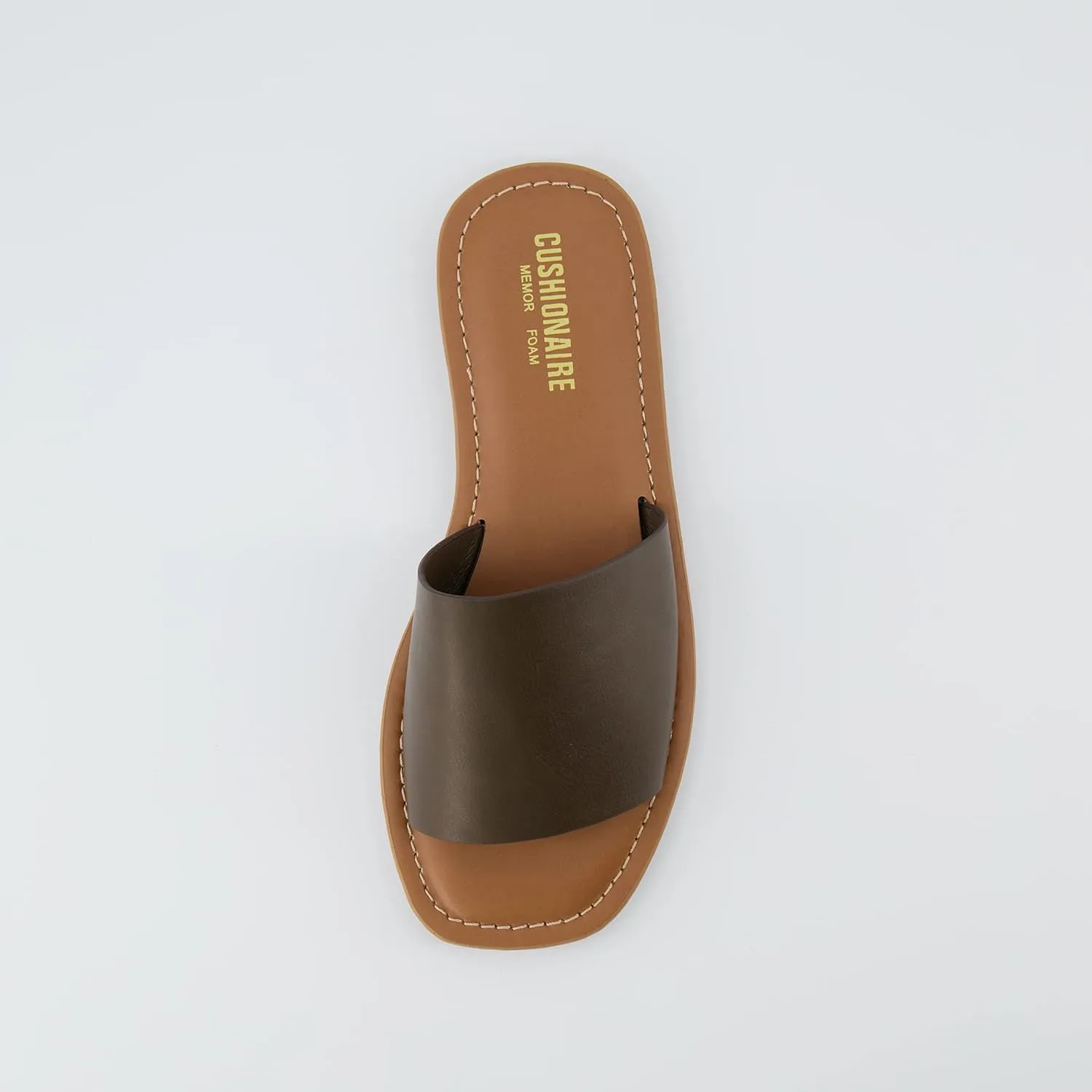 CUSHIONAIRE Women's Spicy slide Sandal with Memory Foam