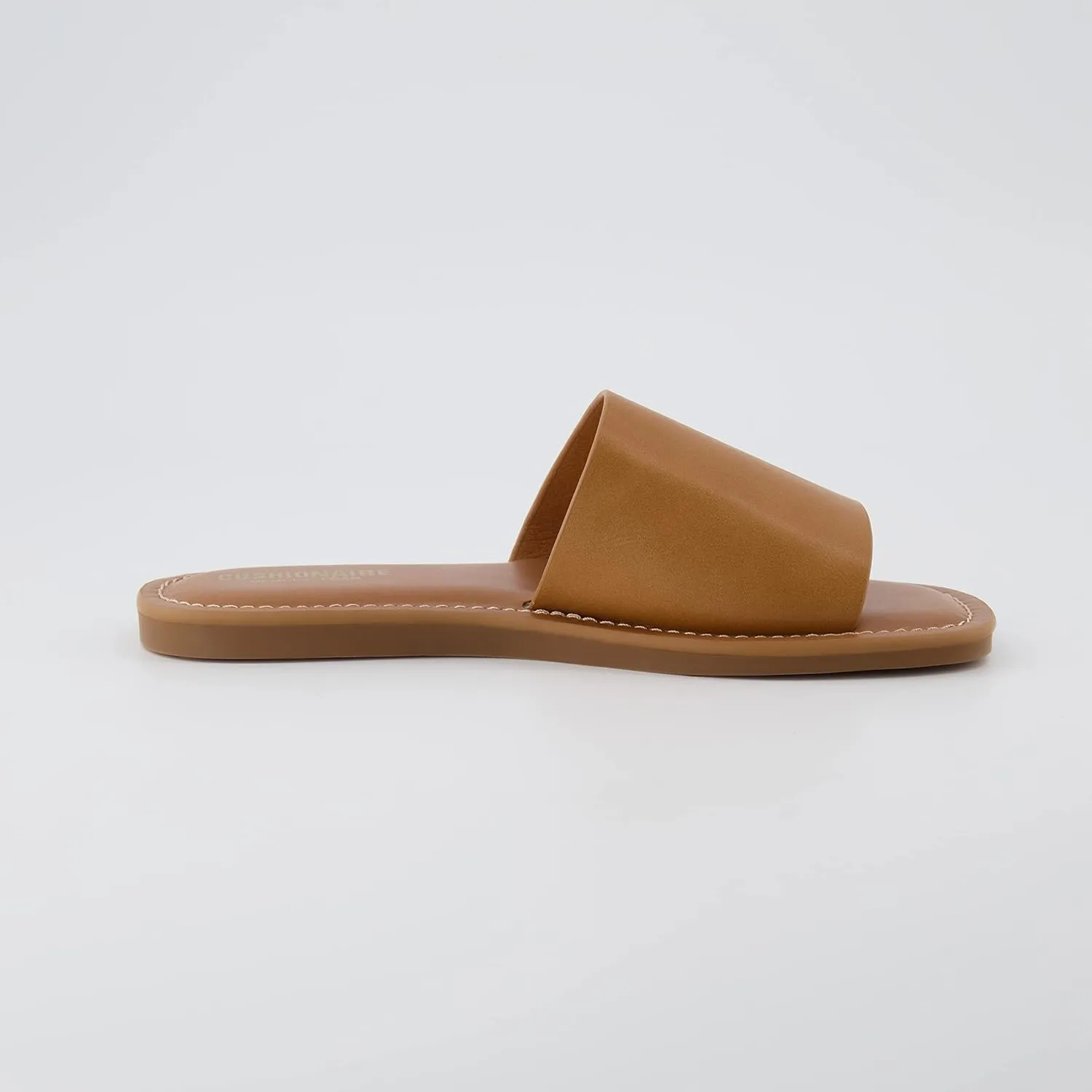 CUSHIONAIRE Women's Spicy slide Sandal with Memory Foam
