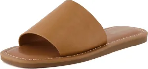 CUSHIONAIRE Women's Spicy slide Sandal with Memory Foam