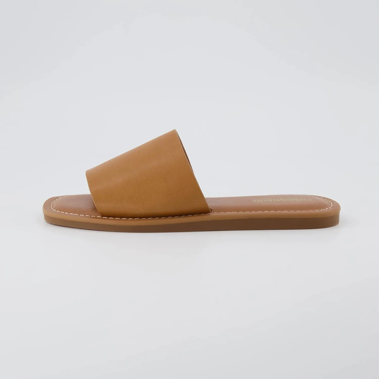 CUSHIONAIRE Women's Spicy slide Sandal with Memory Foam