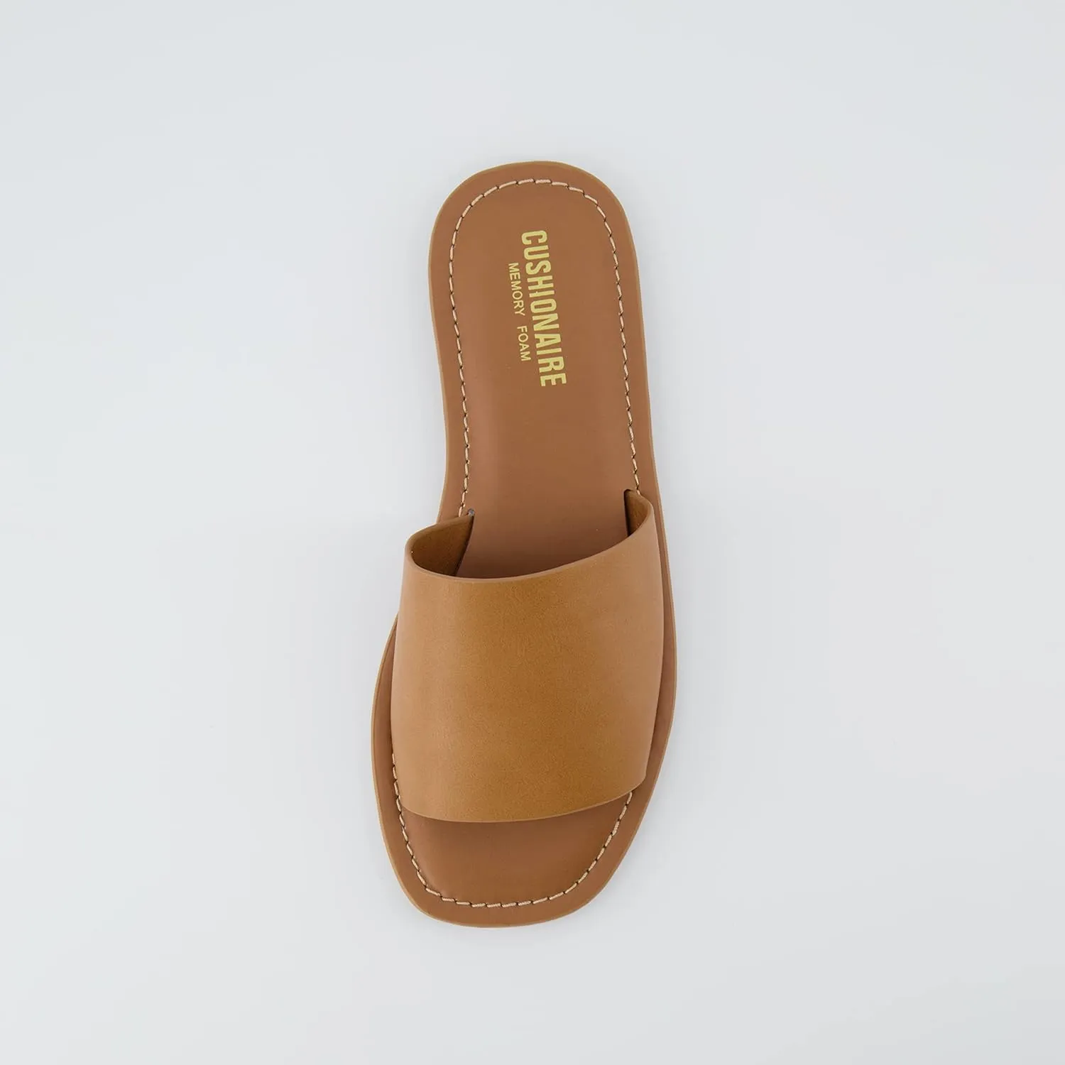 CUSHIONAIRE Women's Spicy slide Sandal with Memory Foam