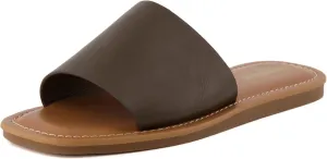 CUSHIONAIRE Women's Spicy slide Sandal with Memory Foam