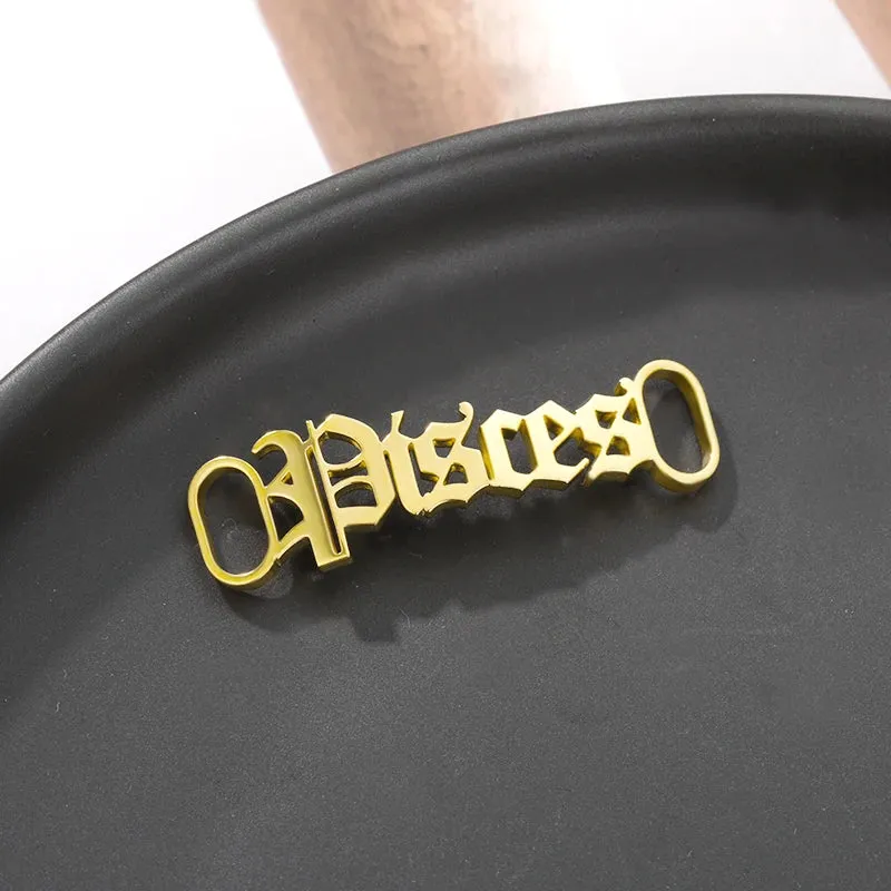 Custom Stainless Steel Name Buckles for Stylish Sneaker Charms