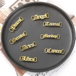 Custom Stainless Steel Name Buckles for Stylish Sneaker Charms