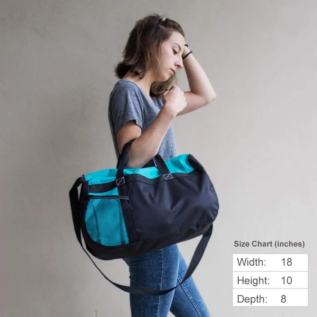 Custom Text Ballet Love Sport Duffel Bag: Gym Duffel Bag