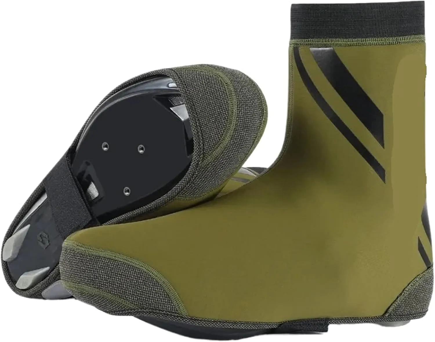 Cycling Shoe Cover Cycling Shoe Cover Thermal Winter Cycling Shoe Cover Reflective Windproof Bicycle Shoe Protector Waterproof Overshoes for Hiking(Shoes Cover XL)