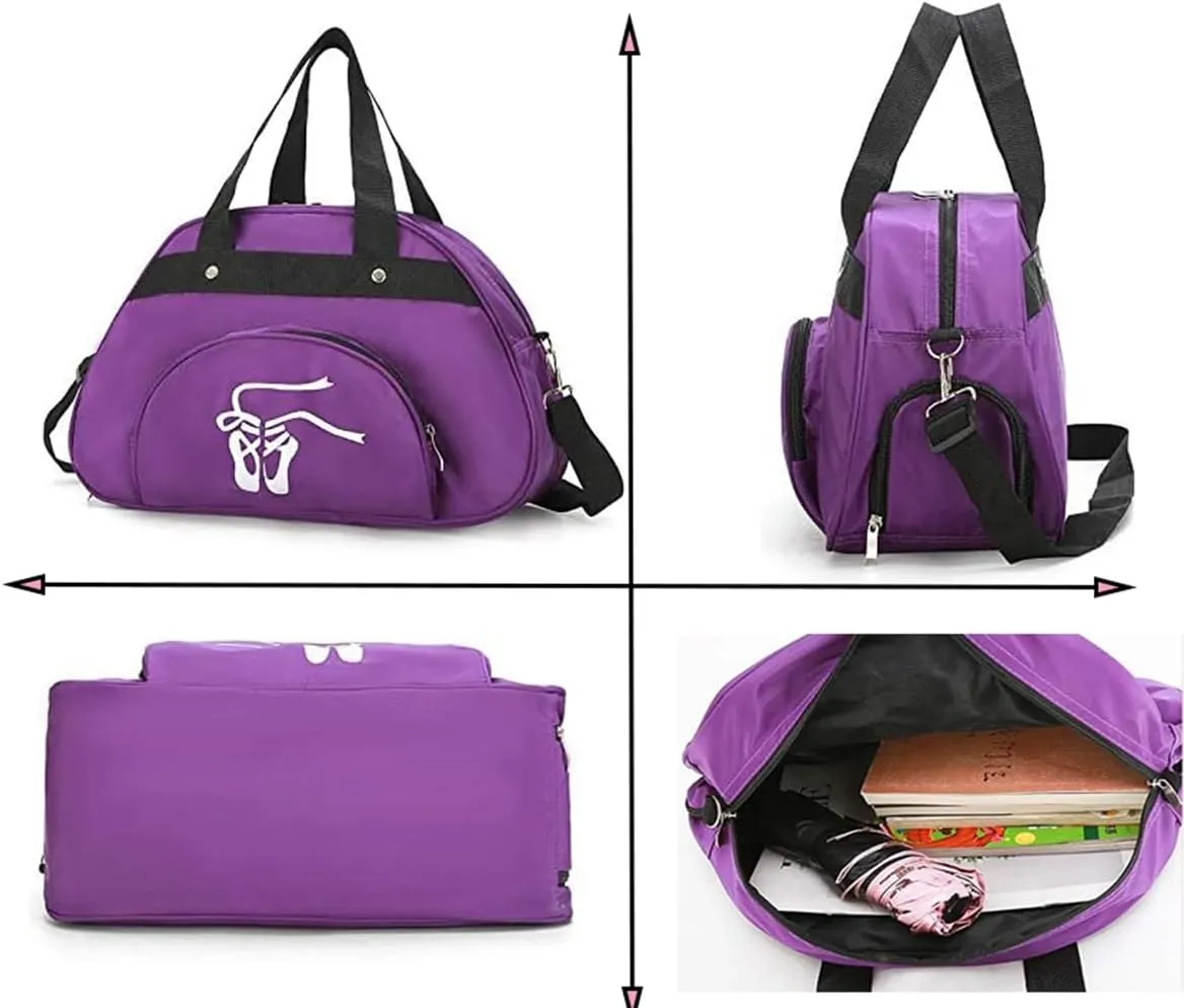 Dance Duffle Bag For Girls Ballet Bag,Light Weight,Gift (Red)