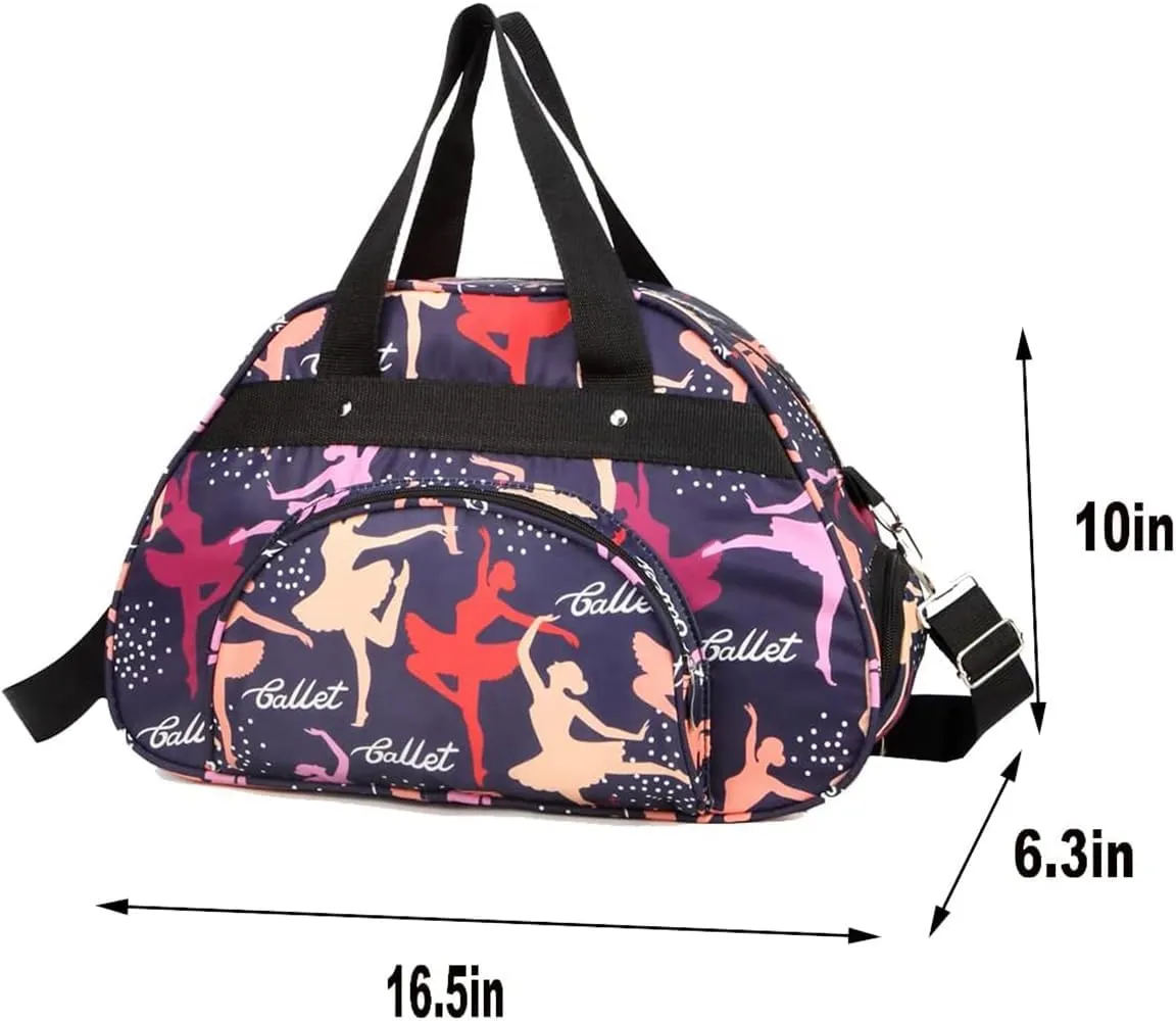 Dance Duffle Bag For Girls Ballet Bag,Light Weight,Gift (Red)