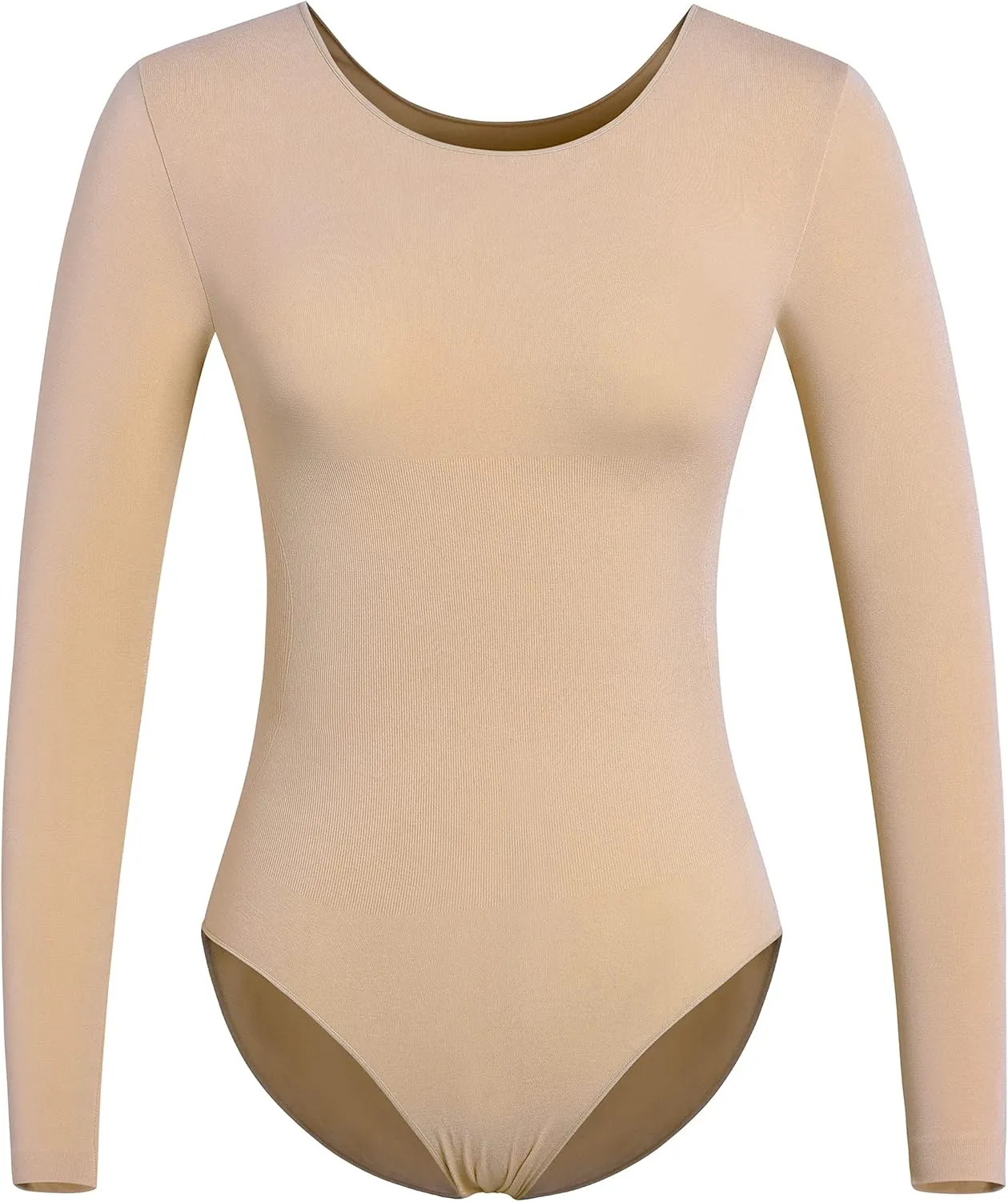 DANSHOW Women and Girls Nude Seamless Camisole Undergarment Leotard with Transition Straps