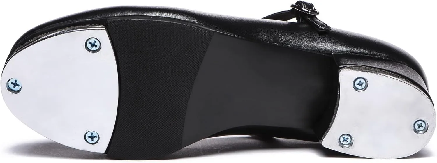 Danzcue Women's Mary Jane Tap Shoe, Ladies Tap Shoes, Black
