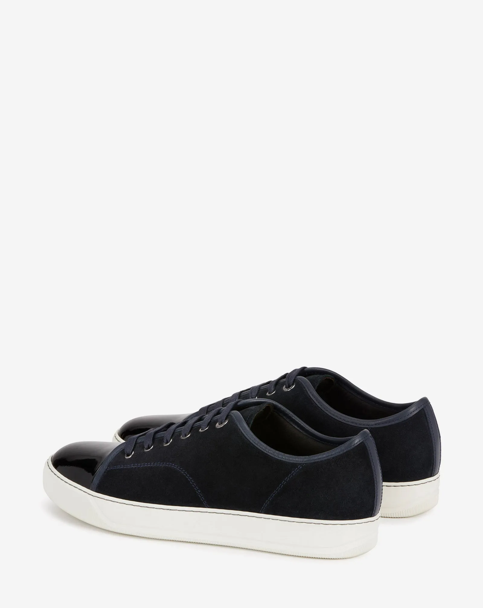 DBB1 SUEDE AND PATENT LEATHER SNEAKERS