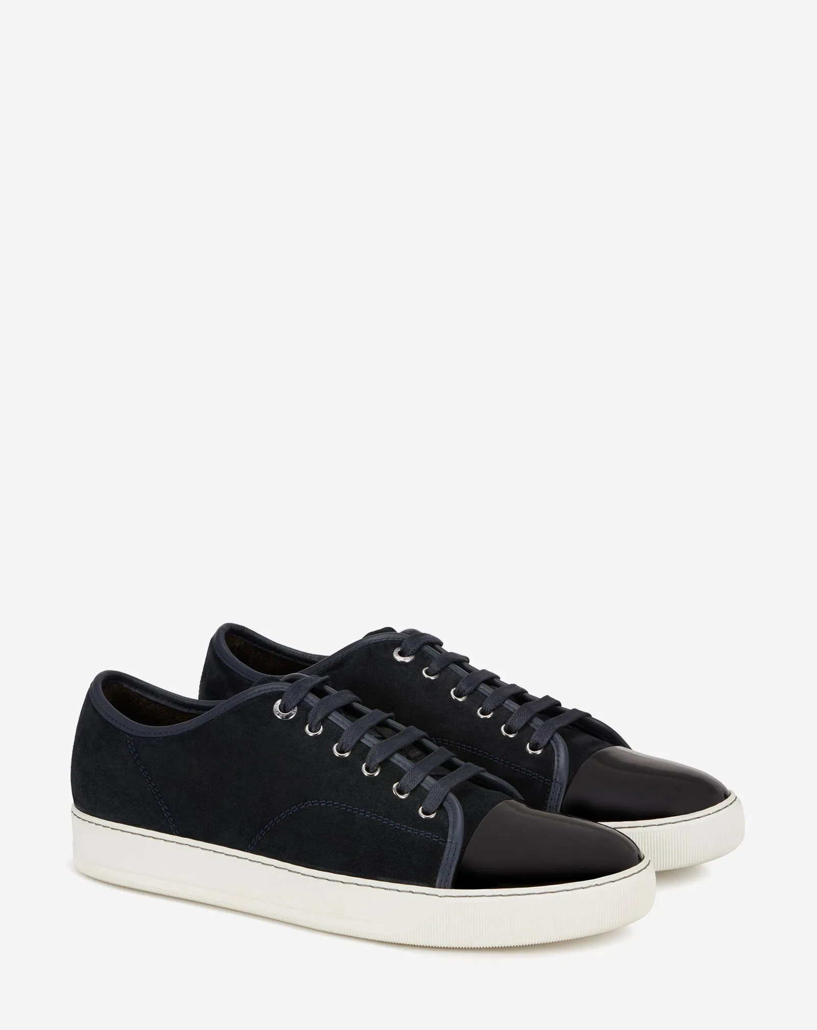 DBB1 SUEDE AND PATENT LEATHER SNEAKERS