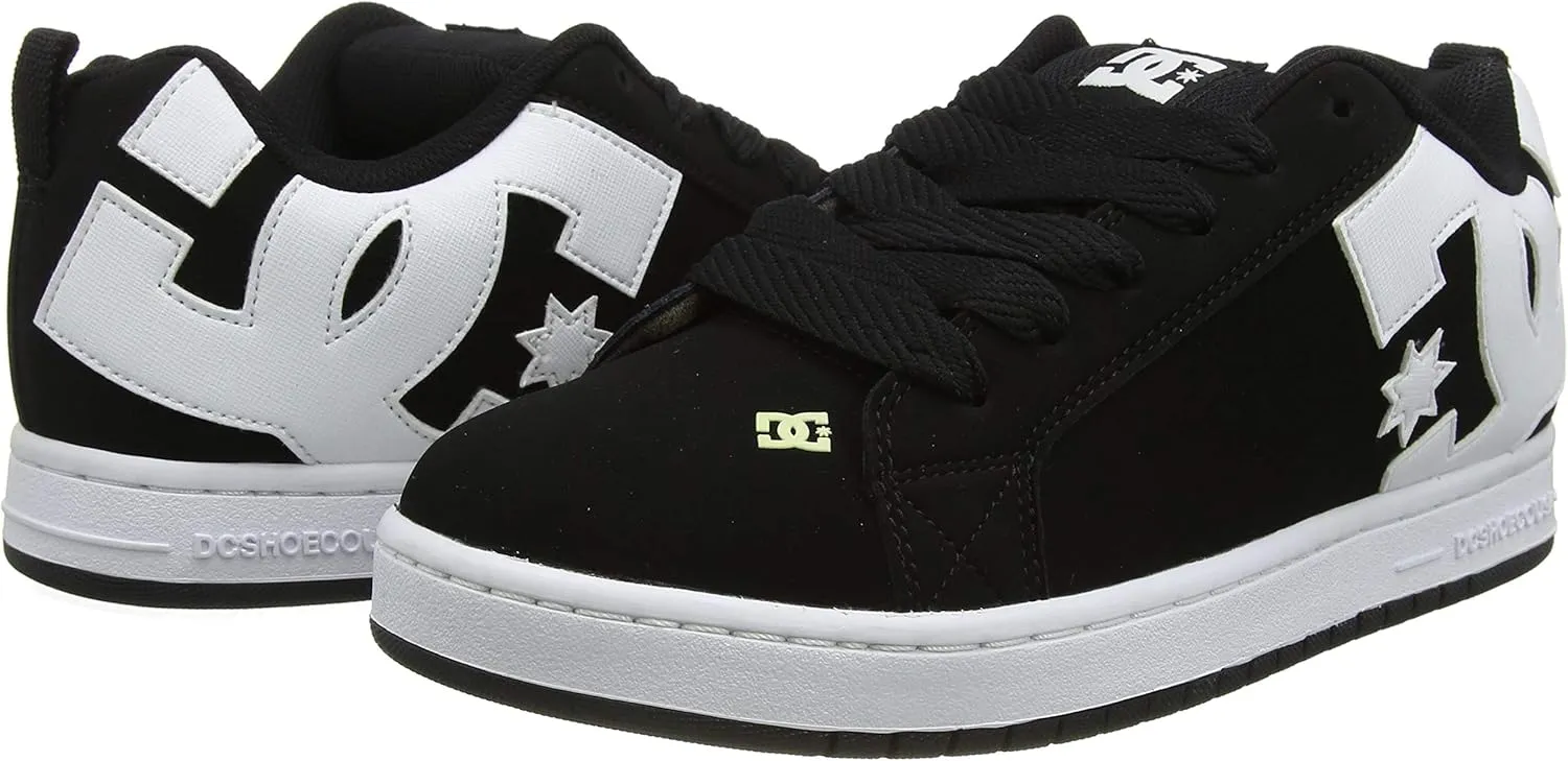 DC Men's Court Graffik Casual Low Top Skate Shoe Sneaker