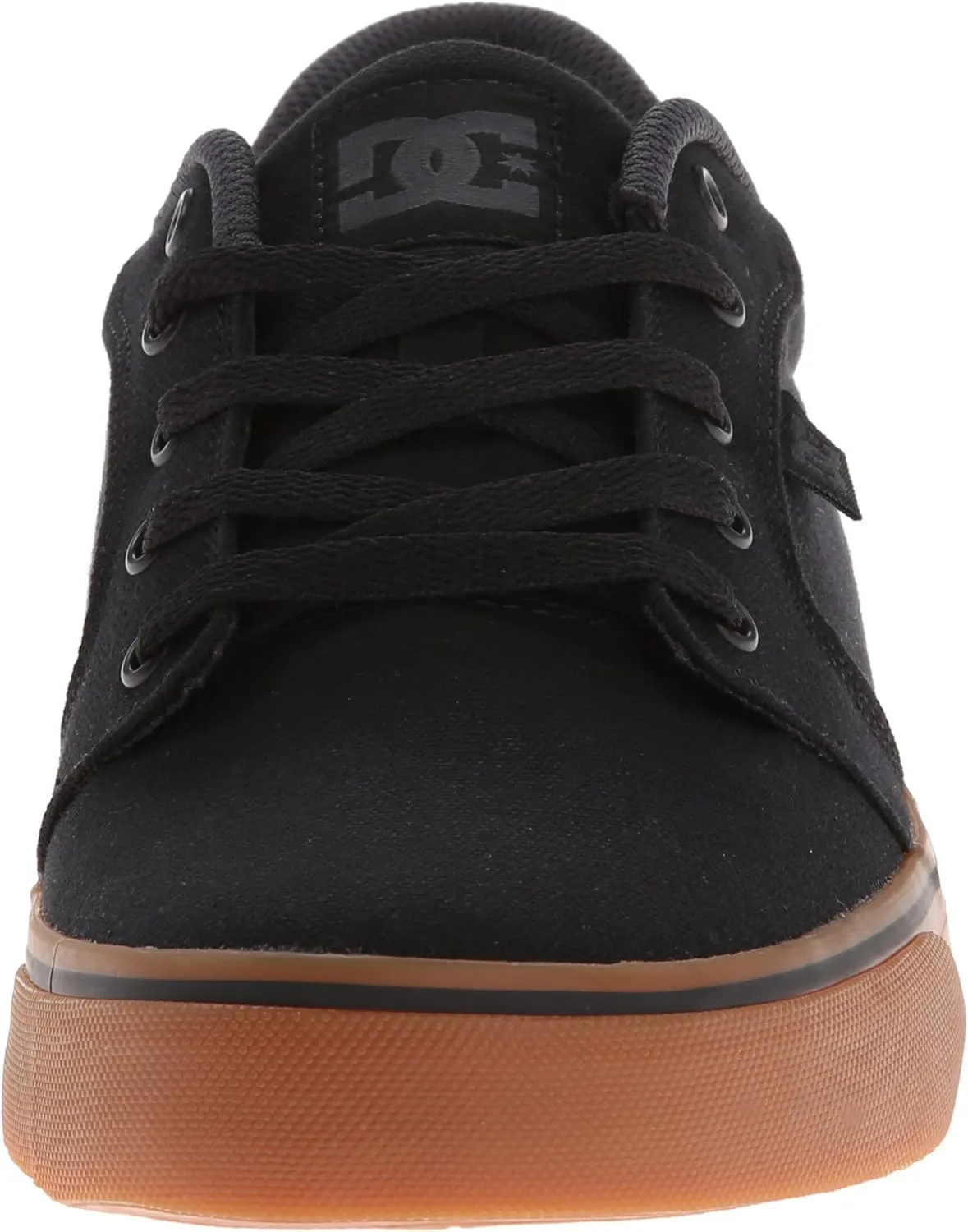 DC Shoes Men's Anvil Canvas Skate Shoes, Black/Gum, Size 6