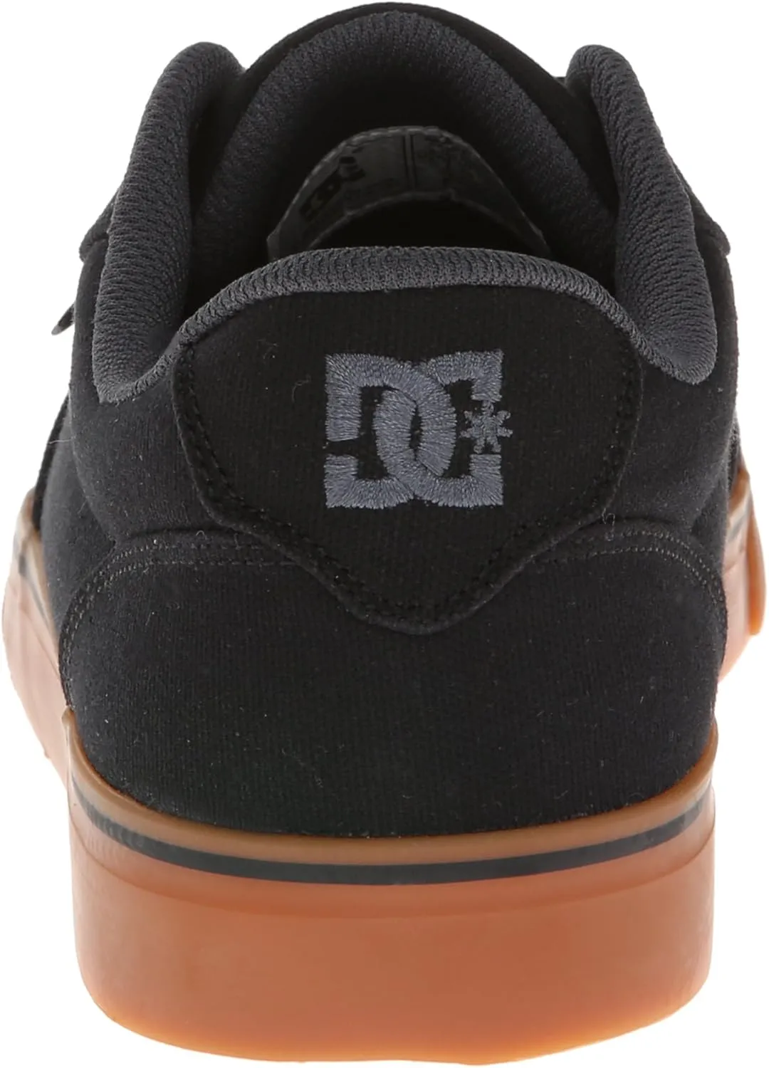 DC Shoes Men's Anvil Canvas Skate Shoes, Black/Gum, Size 6