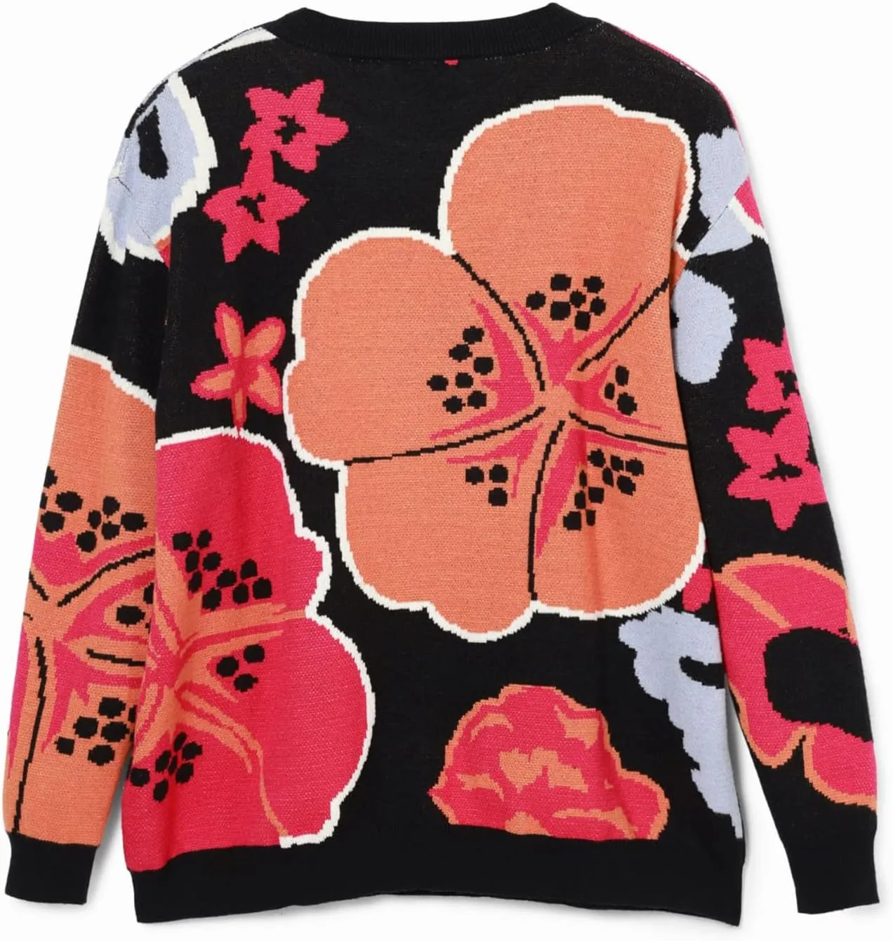 Desigual Women's Woman Flat Knit Thin Gauge Pullover