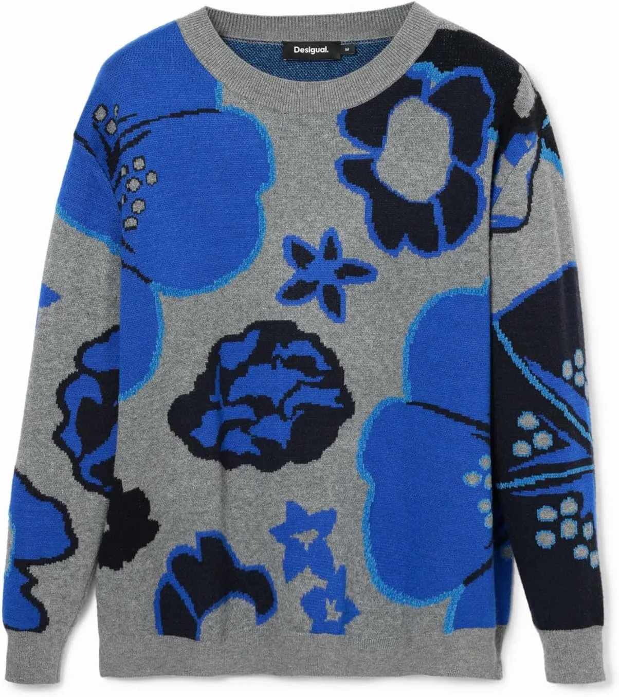 Desigual Women's Woman Flat Knit Thin Gauge Pullover