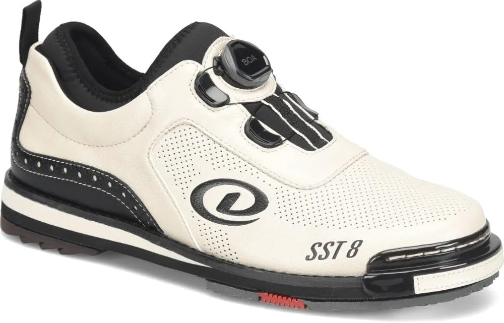 Dexter Mens SST 8 BOA MC Bowling Shoes (for Right and Left Handed Bowlers. Men's Shoe Sizing) - Parchment/Black 9