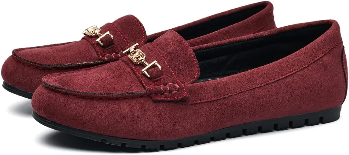 DeYashopin Women's Loafer Shoes Leisure Slip On Work Shoes Comfort Walking Flats