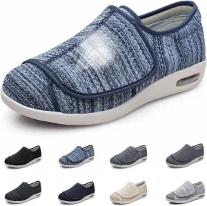 Diabetic Shoes for Men Extra Wide, Adjustable Closure Walking Shoes for Elderly for Swollen Feet, Women's Non Slip Indoor Outdoor House Shoes