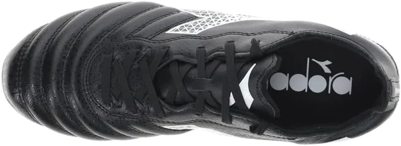 Diadora Brasil Elite 2 LT LP12 Firm Ground Soccer Shoe - Ultra-Soft, Water-Resistant Full-Grain Calfskin Upper, Non-Stretch Fabric Lining, Non-Slip PU Heel Lining, Insole with Flex Points