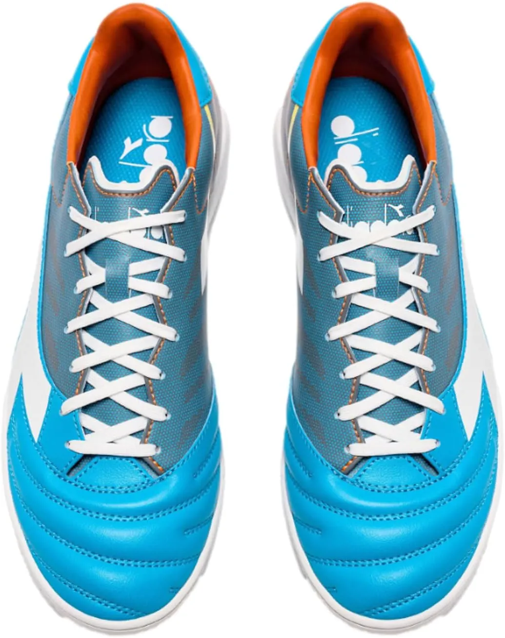 Diadora Brasil Elite Turf Soccer Shoe - Water-Resistant Suprellsoft, Non-Slip PU Heel Lining, Flex Points on Insole, Fine Craftsmanship