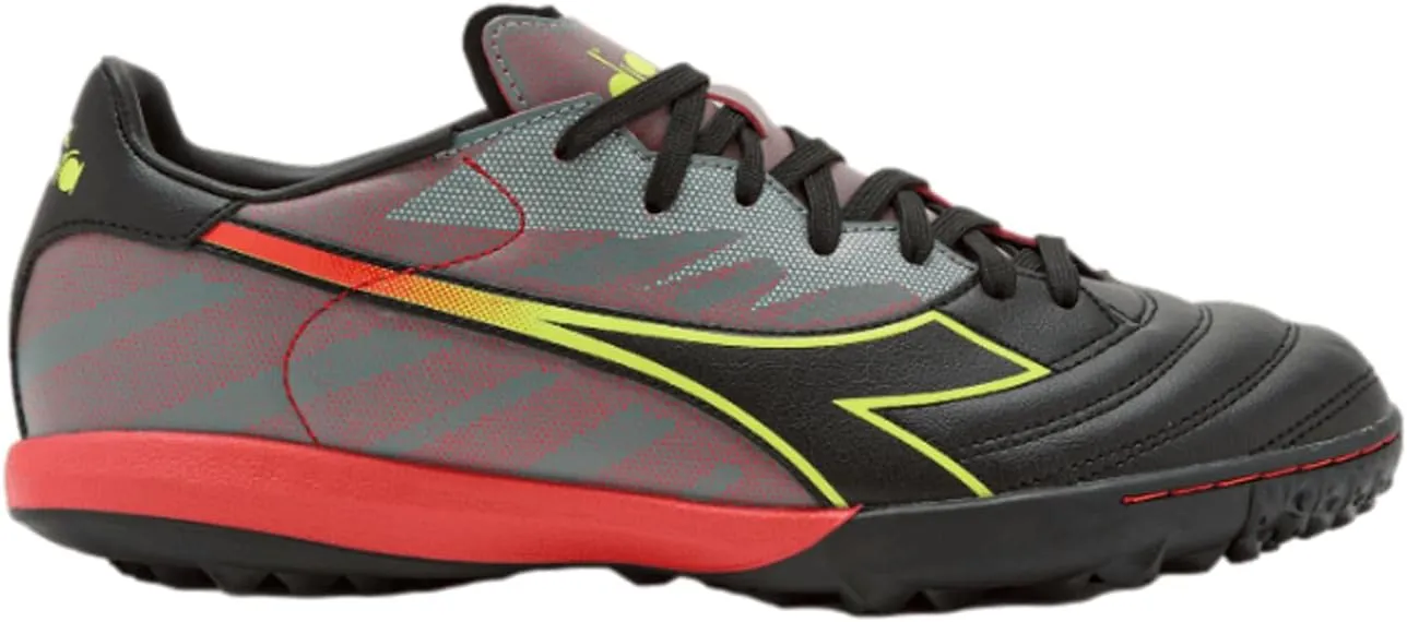 Diadora Brasil Elite Turf Soccer Shoe - Water-Resistant Suprellsoft, Non-Slip PU Heel Lining, Flex Points on Insole, Fine Craftsmanship