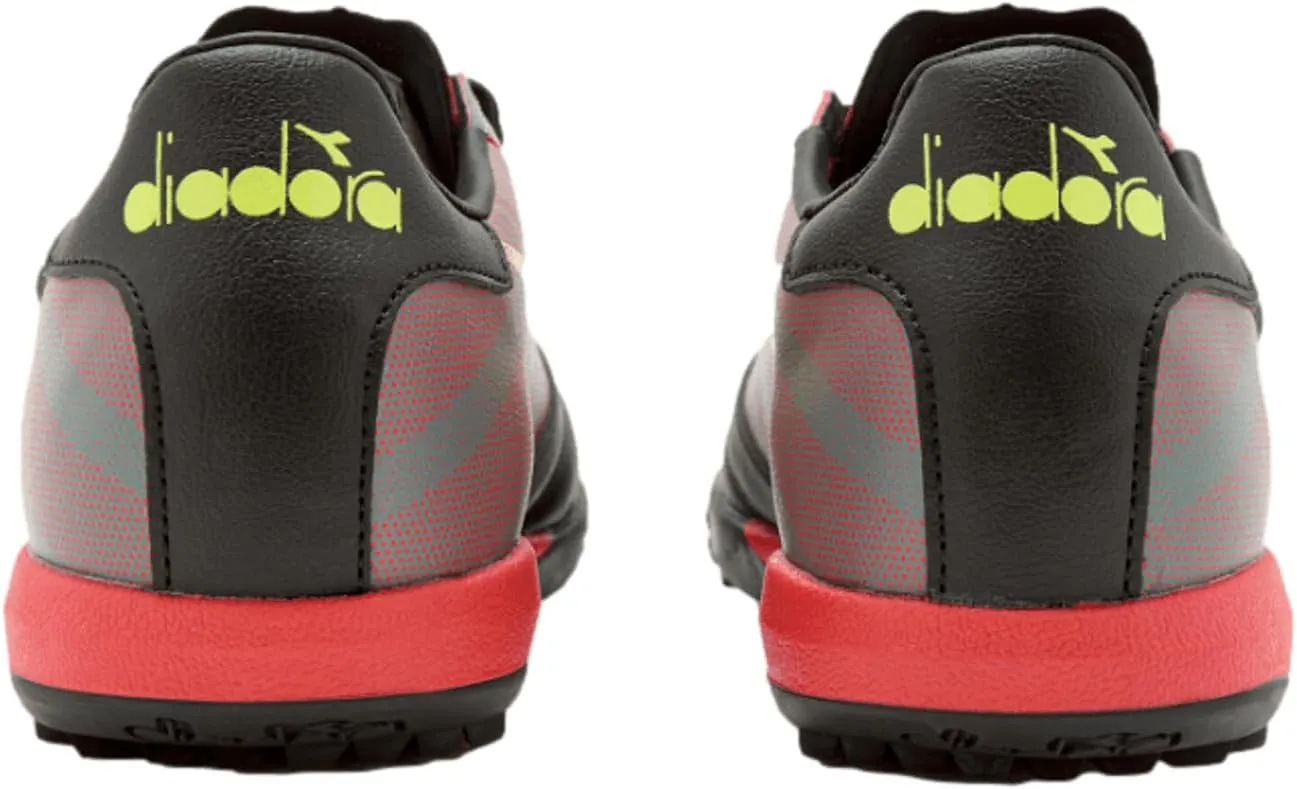 Diadora Brasil Elite Turf Soccer Shoe - Water-Resistant Suprellsoft, Non-Slip PU Heel Lining, Flex Points on Insole, Fine Craftsmanship