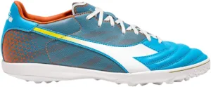Diadora Brasil Elite Turf Soccer Shoe - Water-Resistant Suprellsoft, Non-Slip PU Heel Lining, Flex Points on Insole, Fine Craftsmanship
