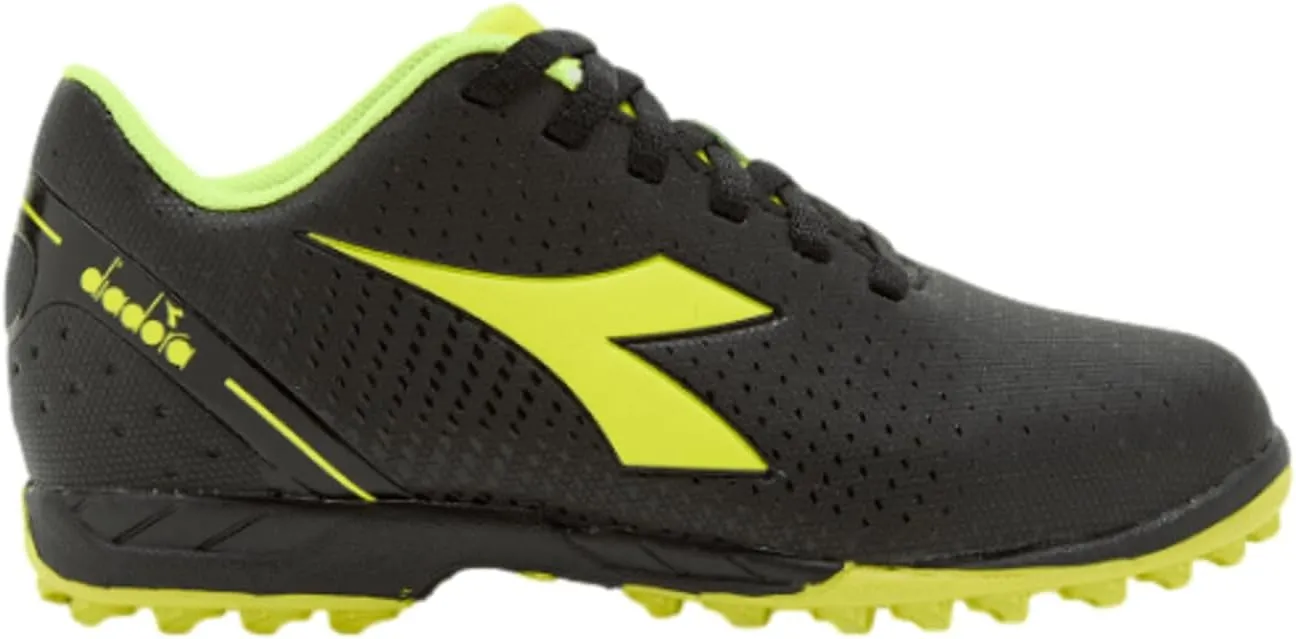 Diadora Pichichi 5 MD Youth Soccer Shoe - Perfect Starter Shoe for Kids, Turf and Firm Ground, Water-Resistant Suprell Upper, Non-Slip PU Heel Lining