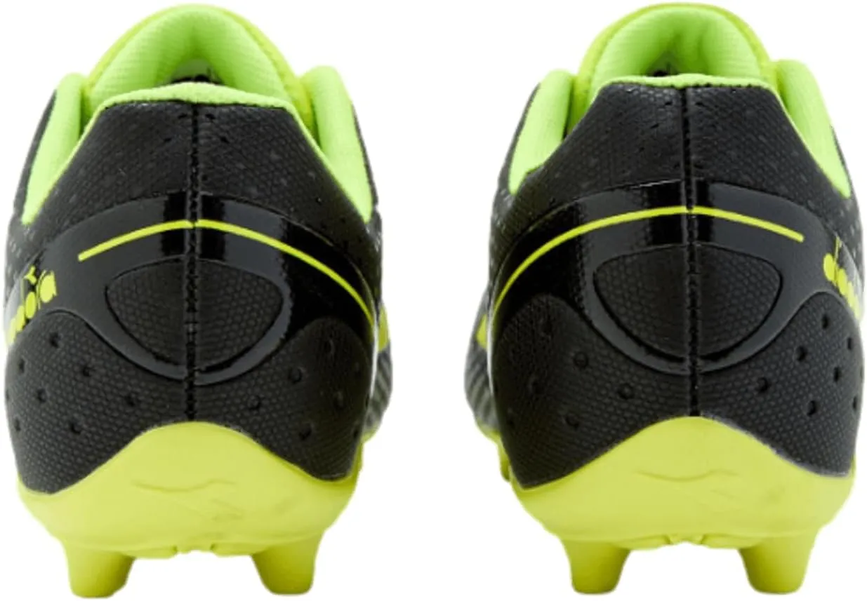 Diadora Pichichi 5 MD Youth Soccer Shoe - Perfect Starter Shoe for Kids, Turf and Firm Ground, Water-Resistant Suprell Upper, Non-Slip PU Heel Lining