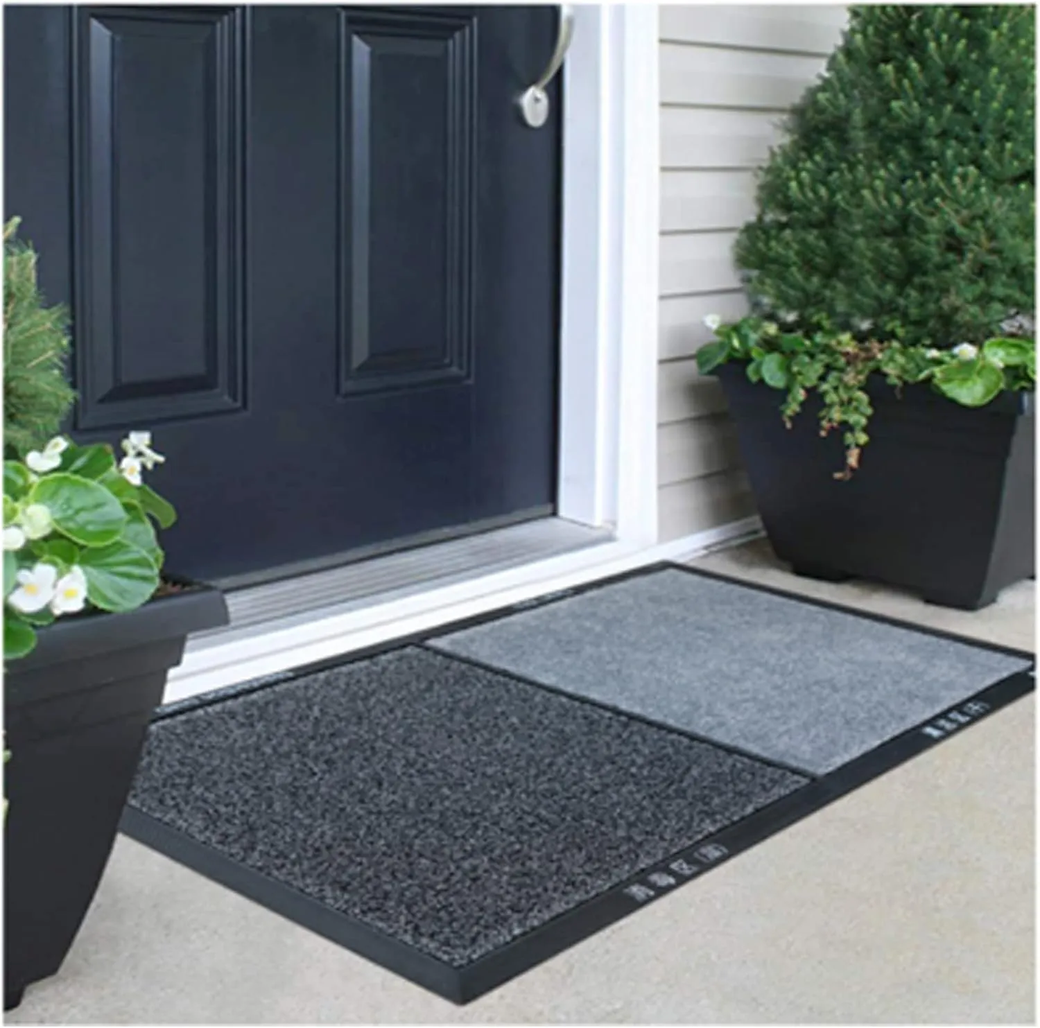 Disinfecting Sanitizing Floor Entrance doormats， Disinfection Doormat Entry Rug Shoe sanitizer, Shoe Tray for entryway Indoor，Indoor doormats (Grey, M: 23x35inch (60x90cm))